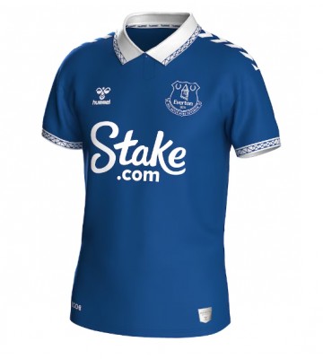 Lacne Muži Futbalové dres Everton 2023-24 Krátky Rukáv - Domáci